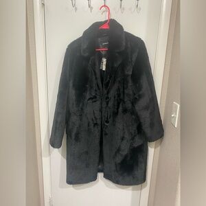 Express Women's Elegant Black Teddy Jacket